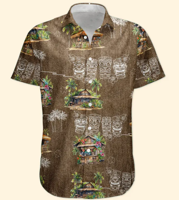 Custom Photo Tiki Summer Family Friends Boss - Custom Photo Hawaiian Shirts HA0125