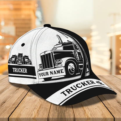 3D Classic Cap Trucker Personalized Name Cap 02 Lasfour CA1534