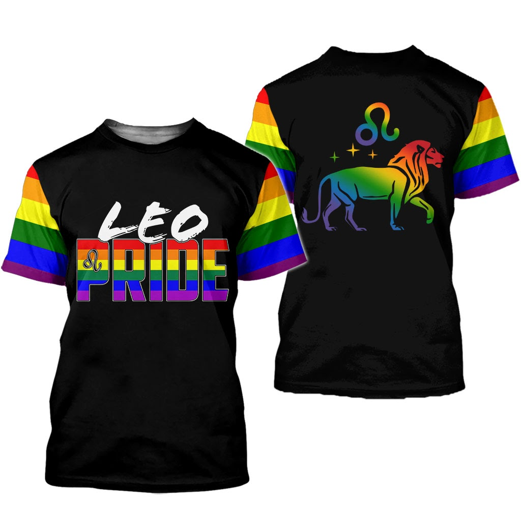 Leo Shirts, Pride Lion Shirt For Pride Month, Gift On Pride Month, Gay Pride Shirt LO0667