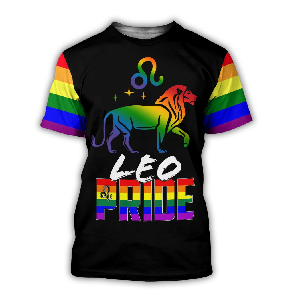 Leo Pride Shirts, Lion Shirt For Pride Month, Pride Leo Tee Shirts LO0670