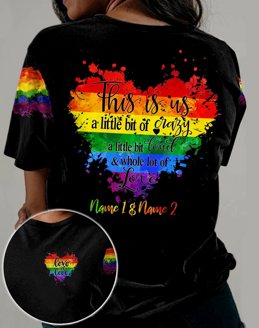 Personalized Lesbian Couple Shirts, Lesbian Couple Clothing, Gifts For Gay Couples LO0772