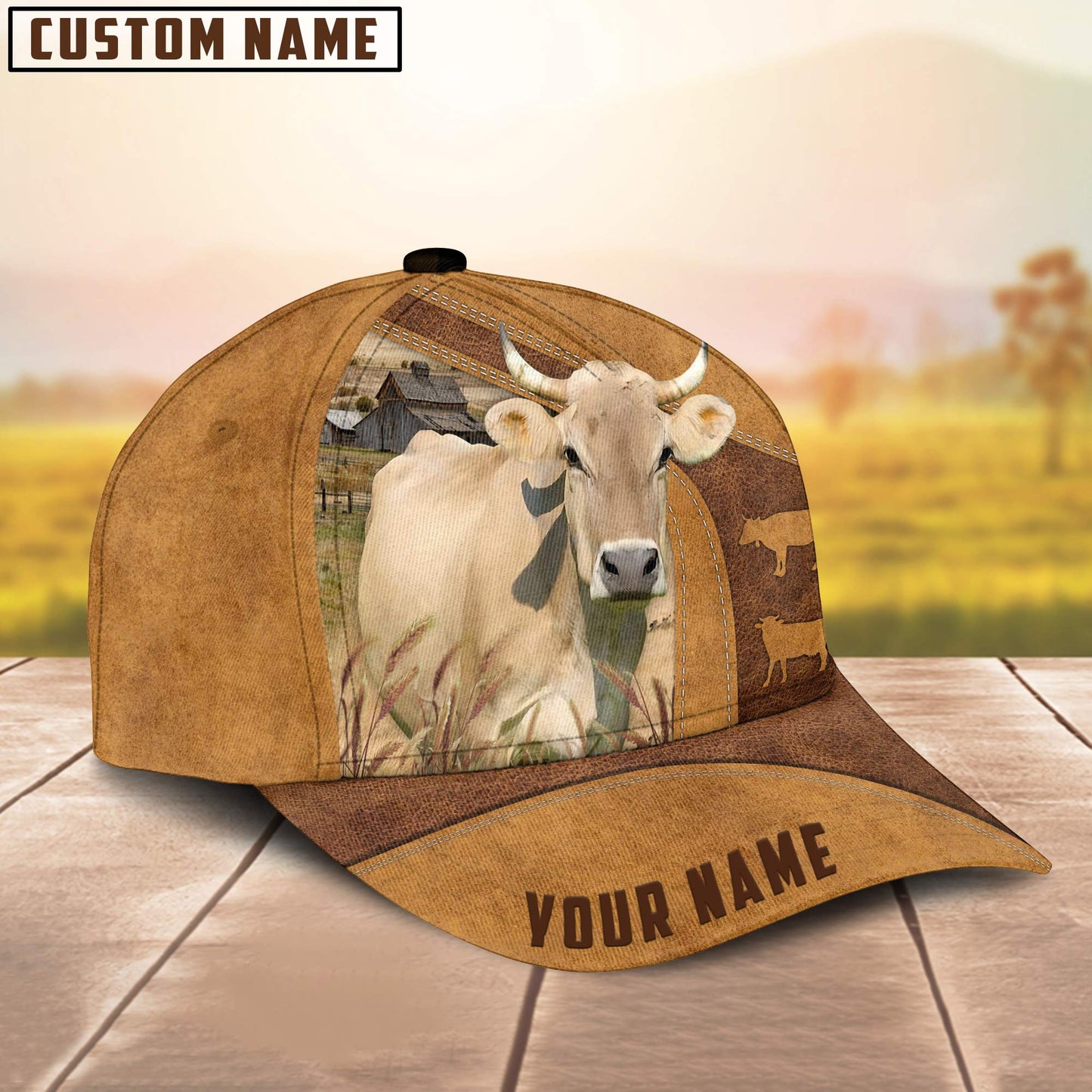 Custom Name Braunvieh Cattle Cap , Cattle Hat, Farm Baseball Hat, Cap Hat For Farmer Farm Lover CO1030