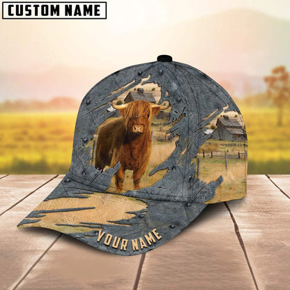 Lasfour Highland Cap Hat, Custom Farm Cap Hat, Baseball Hat For Farmer CO1062