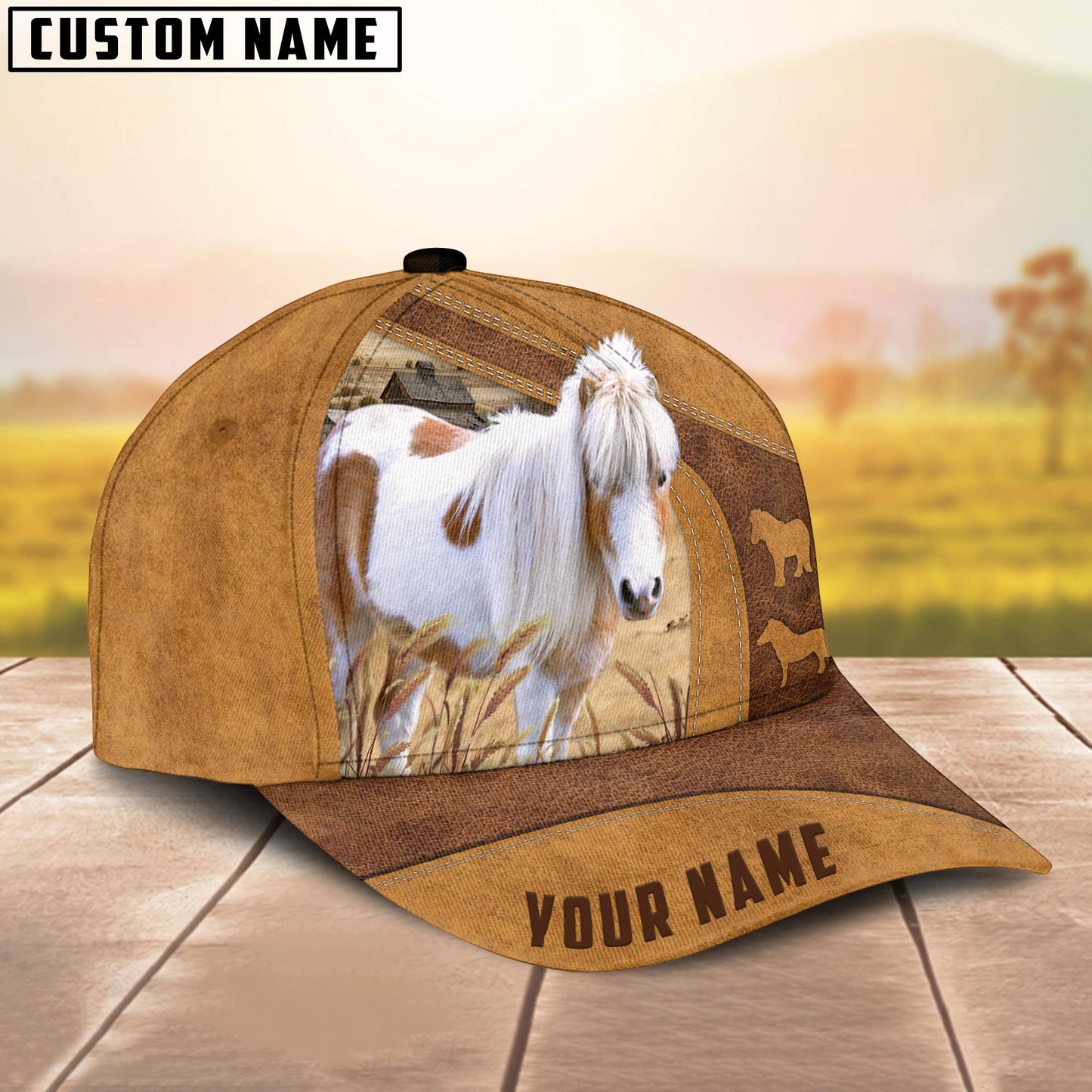 Personalized Name Miniature Pony Cap, Cattle Hat, Farm Baseball Hat, Cap Hat For Farmer Farm Lover CO1042