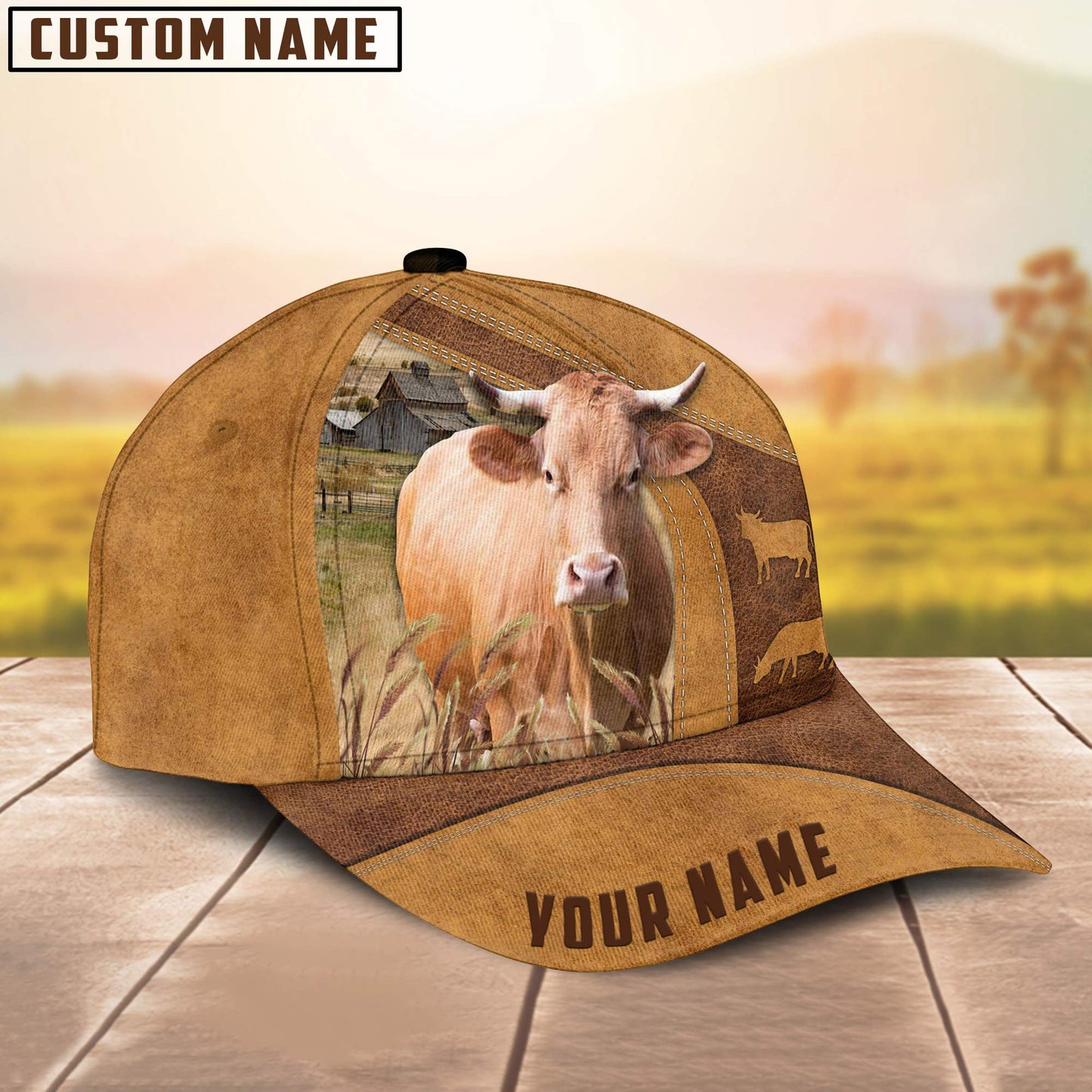 Personalized Name Gelbvieh Cattle Cap , Cattle Hat, Farm Baseball Hat, Cap Hat For Farmer Farm Lover CO1027