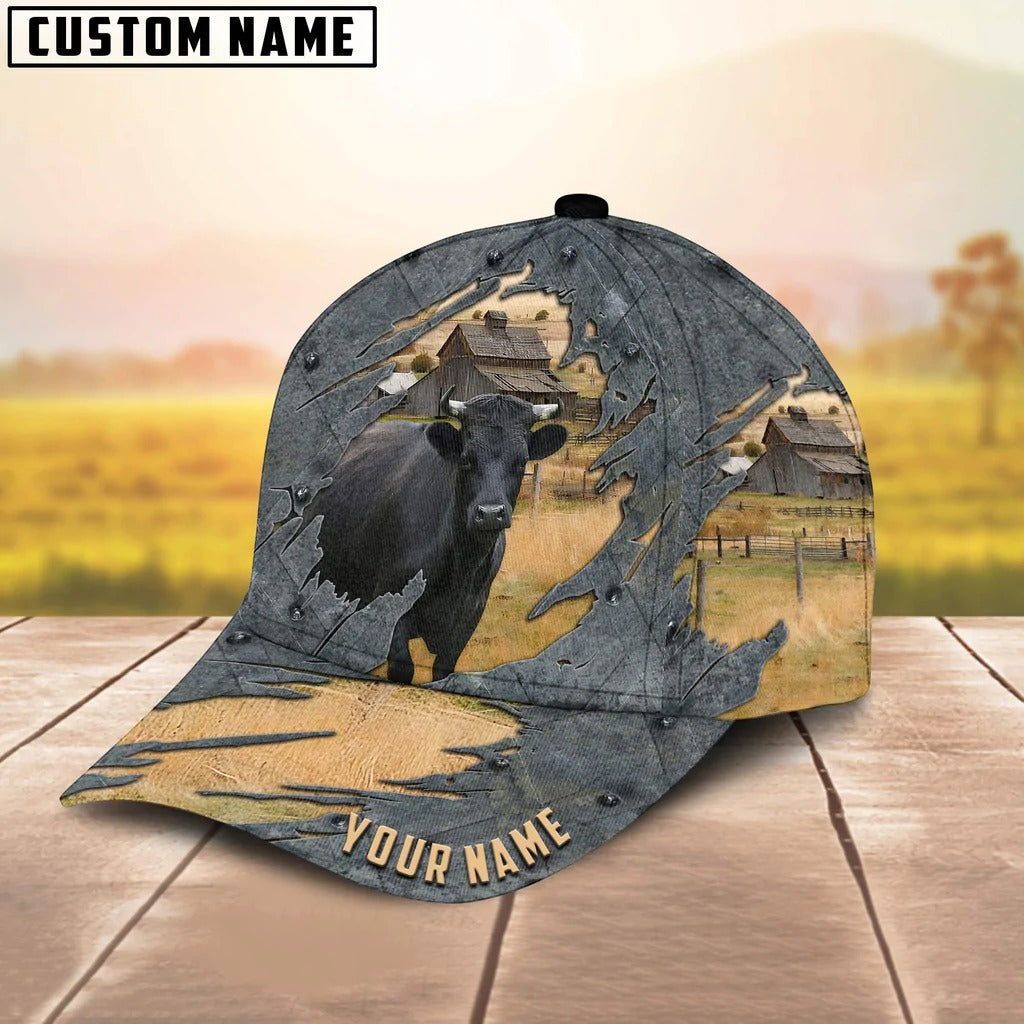 Customized Dexter Cap Hat For Men Women, Baseball Dexter Cap, Classic Cap 3D Cow Print CO1057