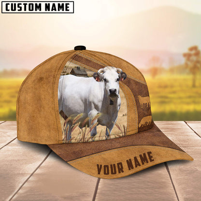 Custom Name Piedmontese Cap, Cattle Hat, Farm Baseball Hat, Cap Hat For Farmer Farm Lover CO1041