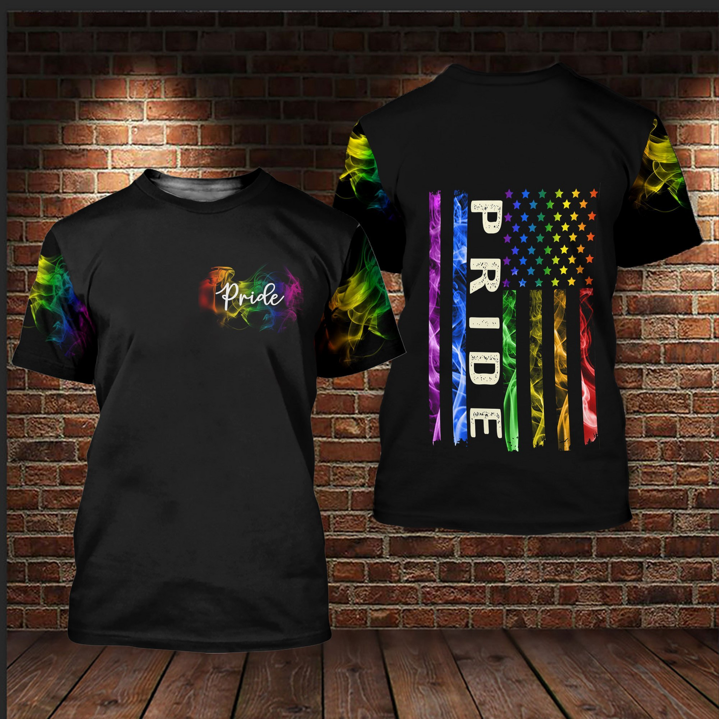 LGBT Pride Smoke Vintage 3D All Over Printed Shirts For LGBT Community, Gift For Gay Man LO0709