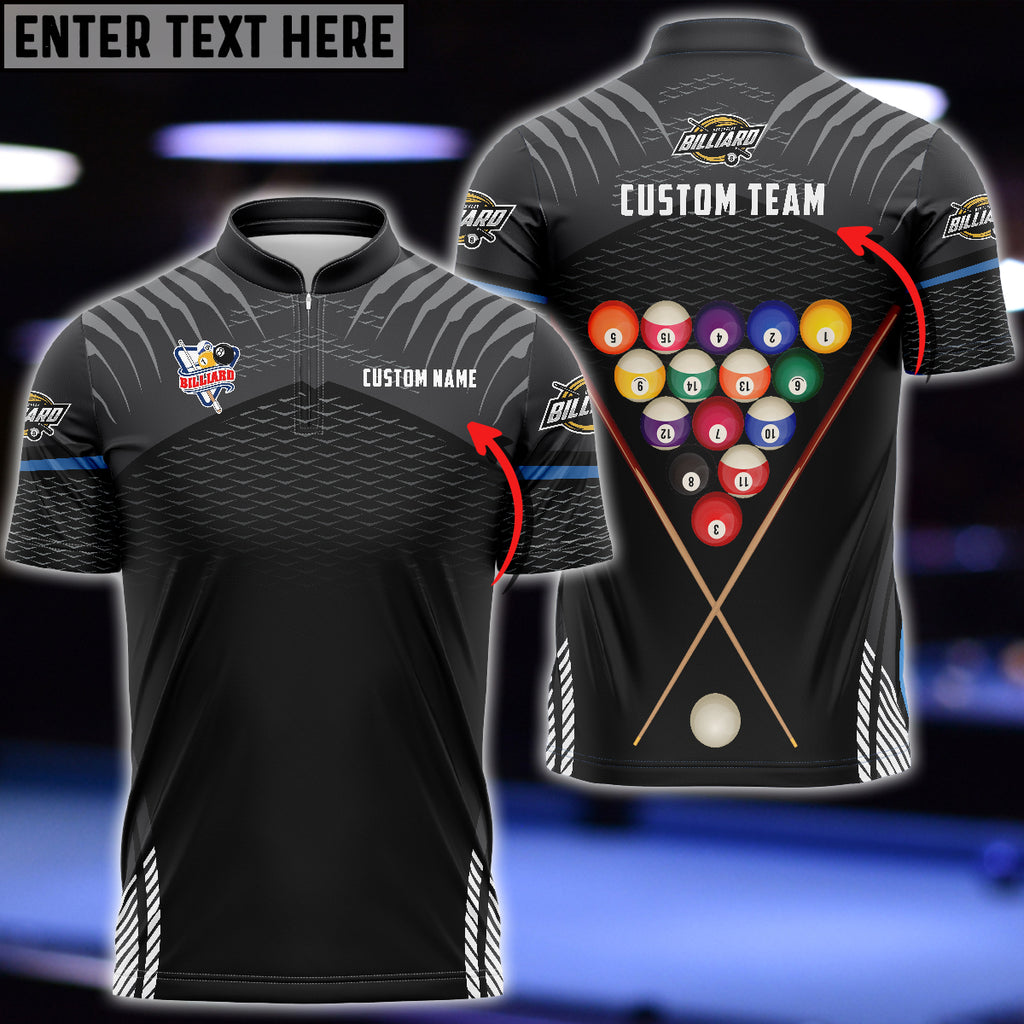 Billiards Sport Bowling Jersey Personalized Name Billiard 3D shirt, Team Name Unisex Shirt Multi Color Options SO0835