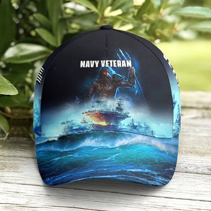 Poseidon Navy Veteran Baseball Cap Lasfour CO0693