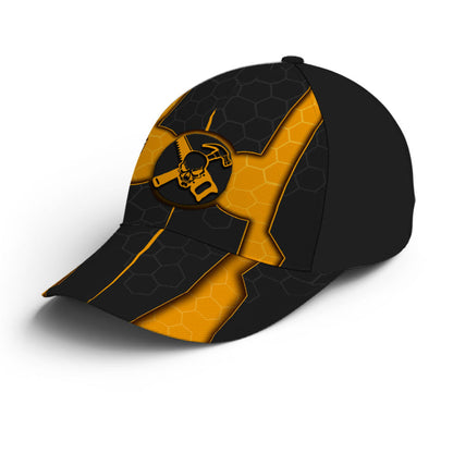 Yellow Skull Baseball Cap For Carpenter Future Tech Style Lasfour CO0966