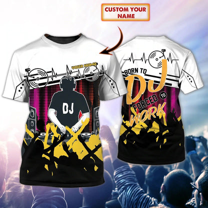 Personalized 3D Full Print Disc Jockey Shirt For Men And Woman, Unisex Dj Shirts, Dj Tshirt For Summer Concert TO0048