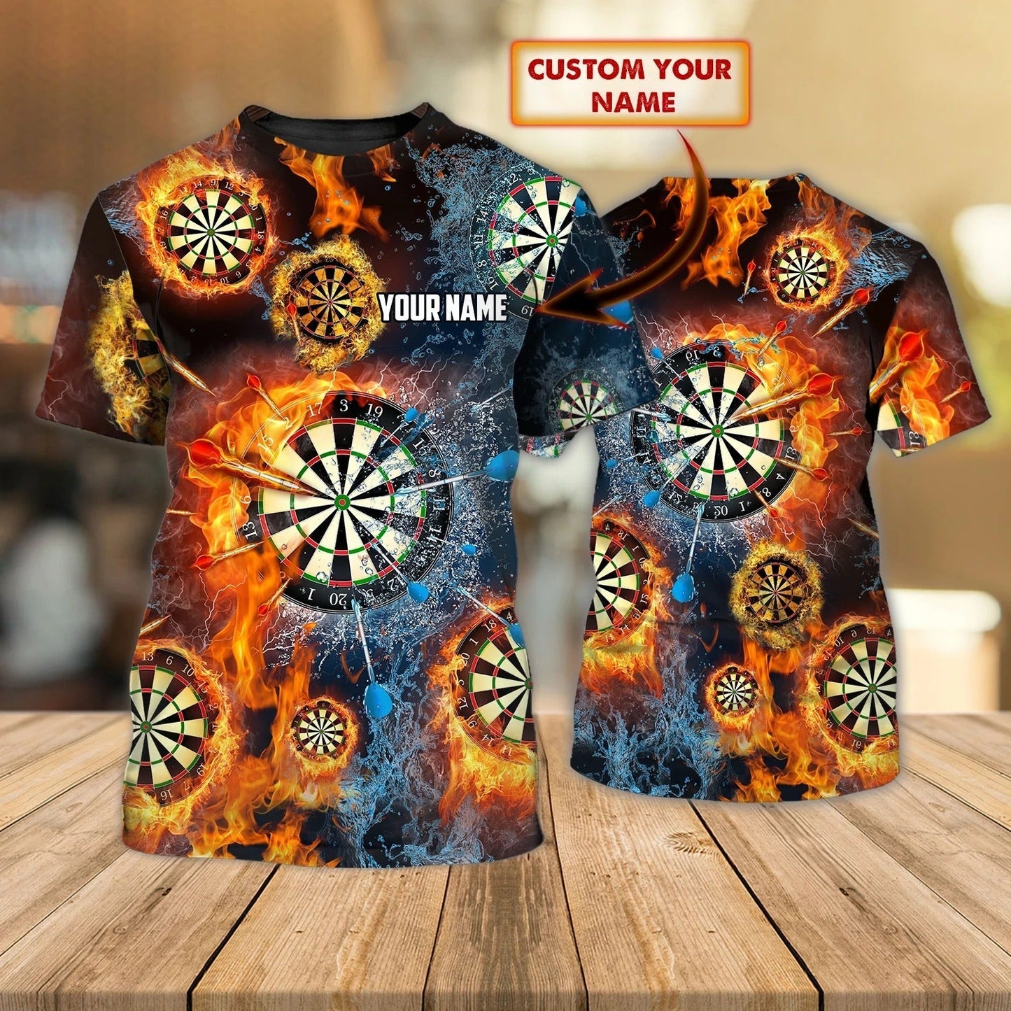 Personalized 3D All Over Print Dart On Shirt, Unisex Dart Shirt, Dart Shirts For Him, Dart Player Gift TO0671