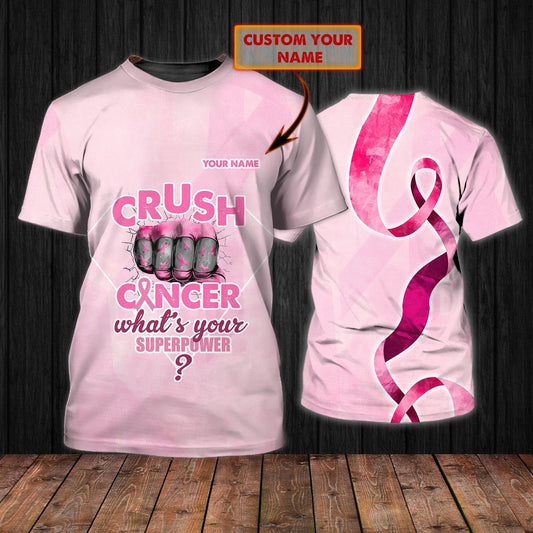 Custom Pink Breast Cancer Awareness 3D Print Shirts TO2419