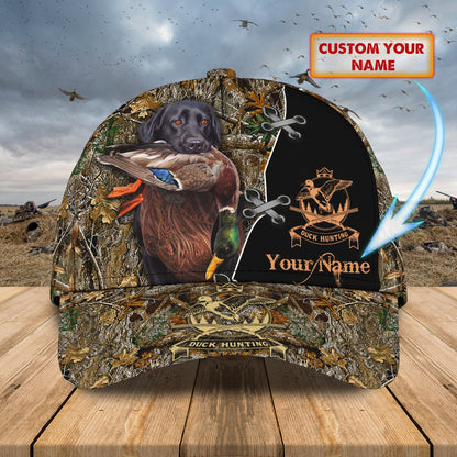 3D Classic Cap Duck Huntingpersonalized Name Cap Lasfour CA2189