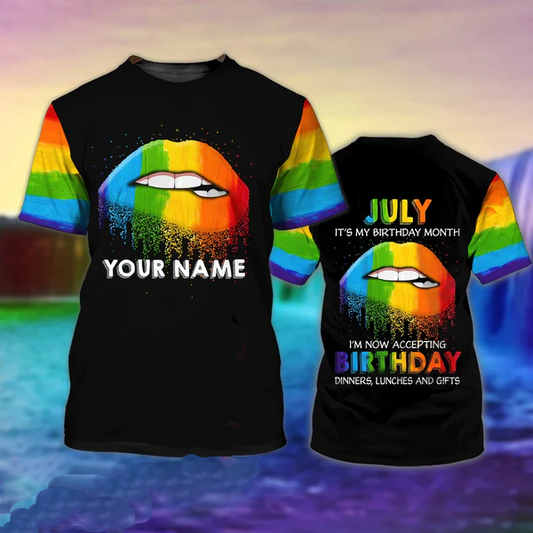 Personalized With Name Birthday Gifts For Gay Men In July, Lesbian Birthday July Gift LO0828