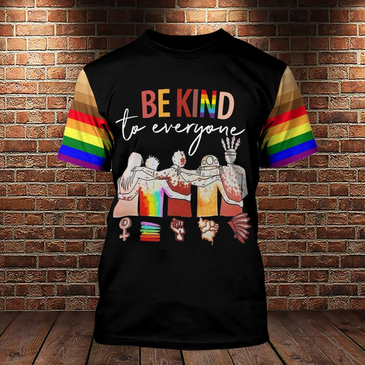 LGBT Be Kind To Everyone 3D All Over Printed Shirts For Pride Month, Shirts For Pride LO0754