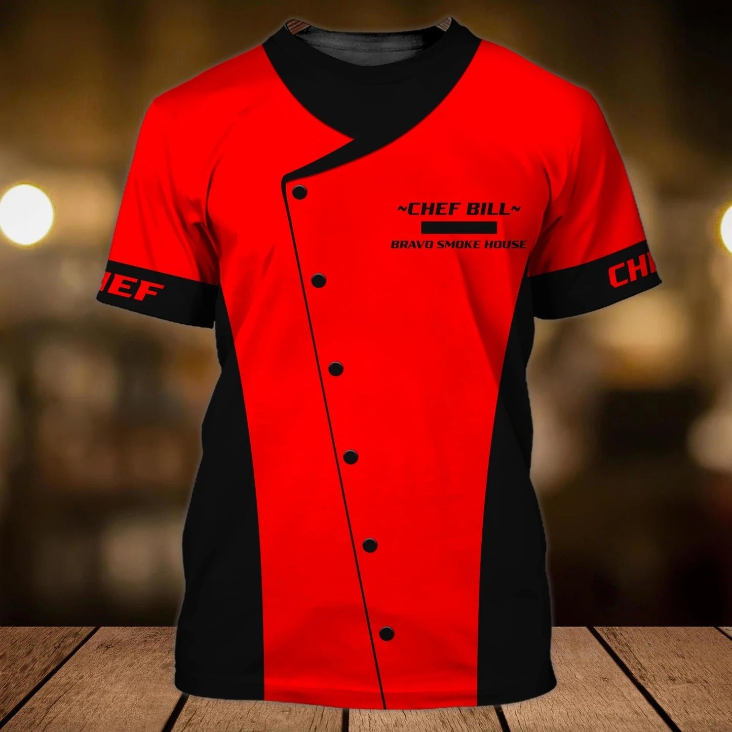 Chef 3D Shirt, Bakery Chef Full Print Tee Shirt, Personalized Name 3D Tshirt, Sublimation Master Chef T Shirt TO0261