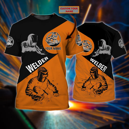 3D All Over Print Welder T Shirt, Personalized Welding Shirts Men And Women, Welder Birthday Gift TO3123