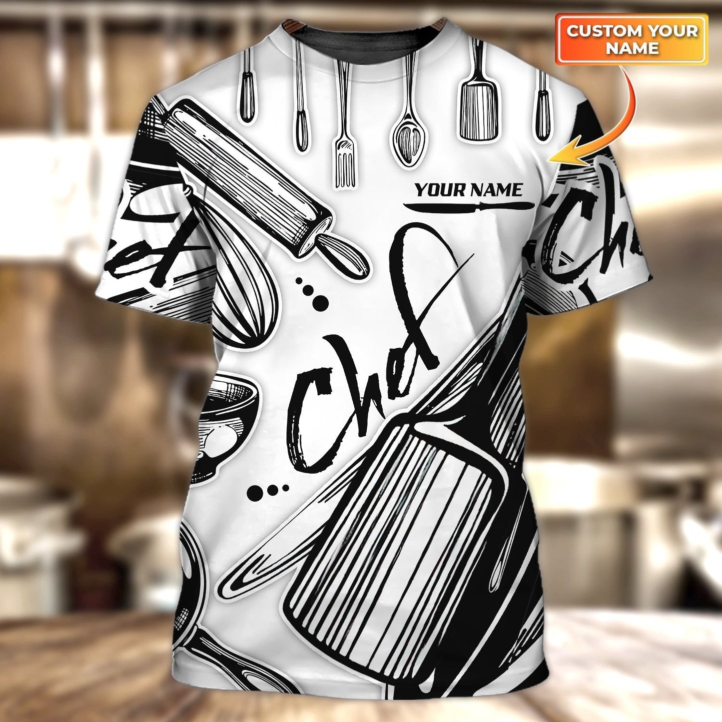 Custom 3D Nice Chef Shirts, Master Chef T Shirt 3D, Gift For Master Chef, Chef Shirt TO0739