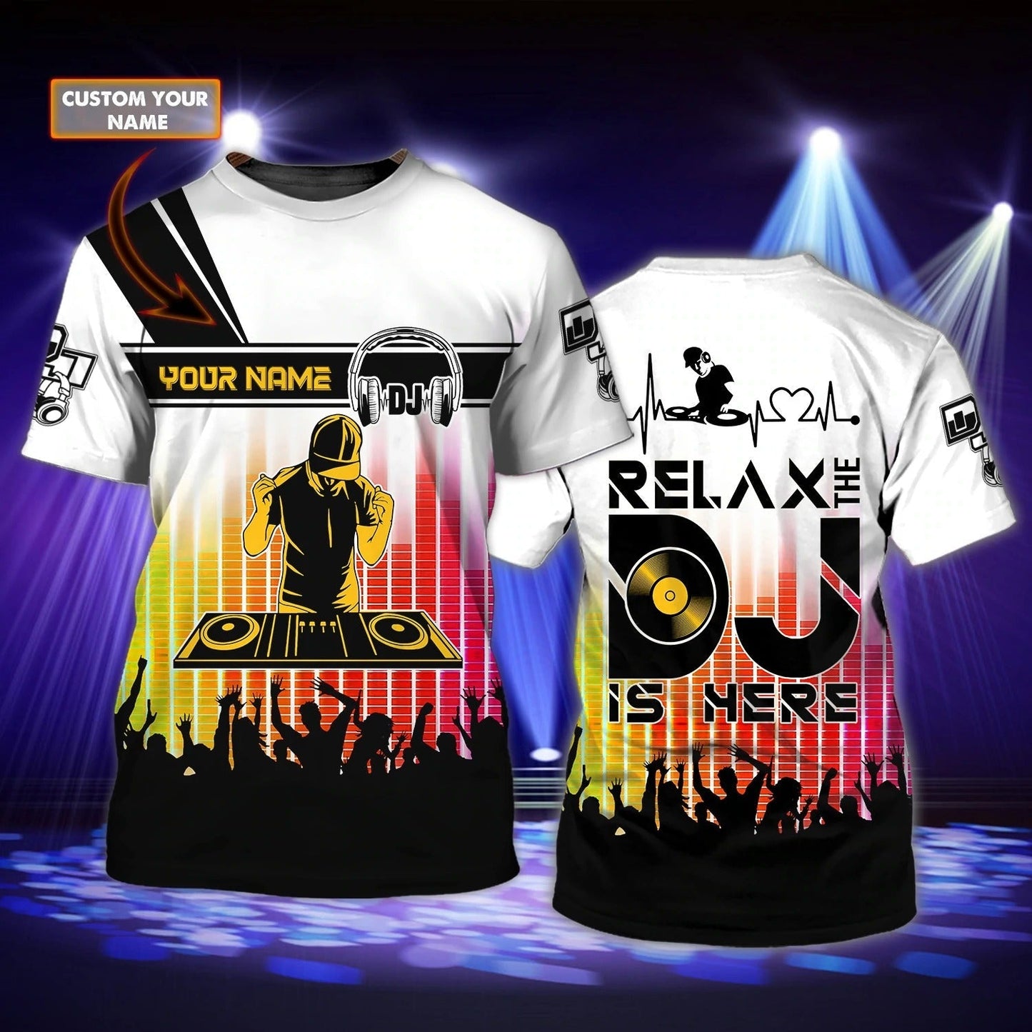 Personalized 3D All Over Printed Dj Shirts For Men And Women, Funny Gift For A Dj, Disc Jockey Shirts TO0675