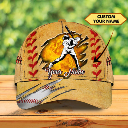 3D Classic Cap Baseball Personalized Name Cap 686 Lasfour CA0551