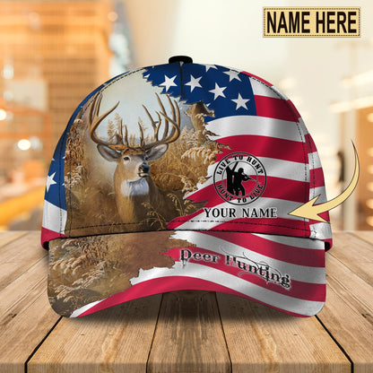 3D Classic Cap Deer Hungting Winpersonalized Name Cap Lasfour CA1579