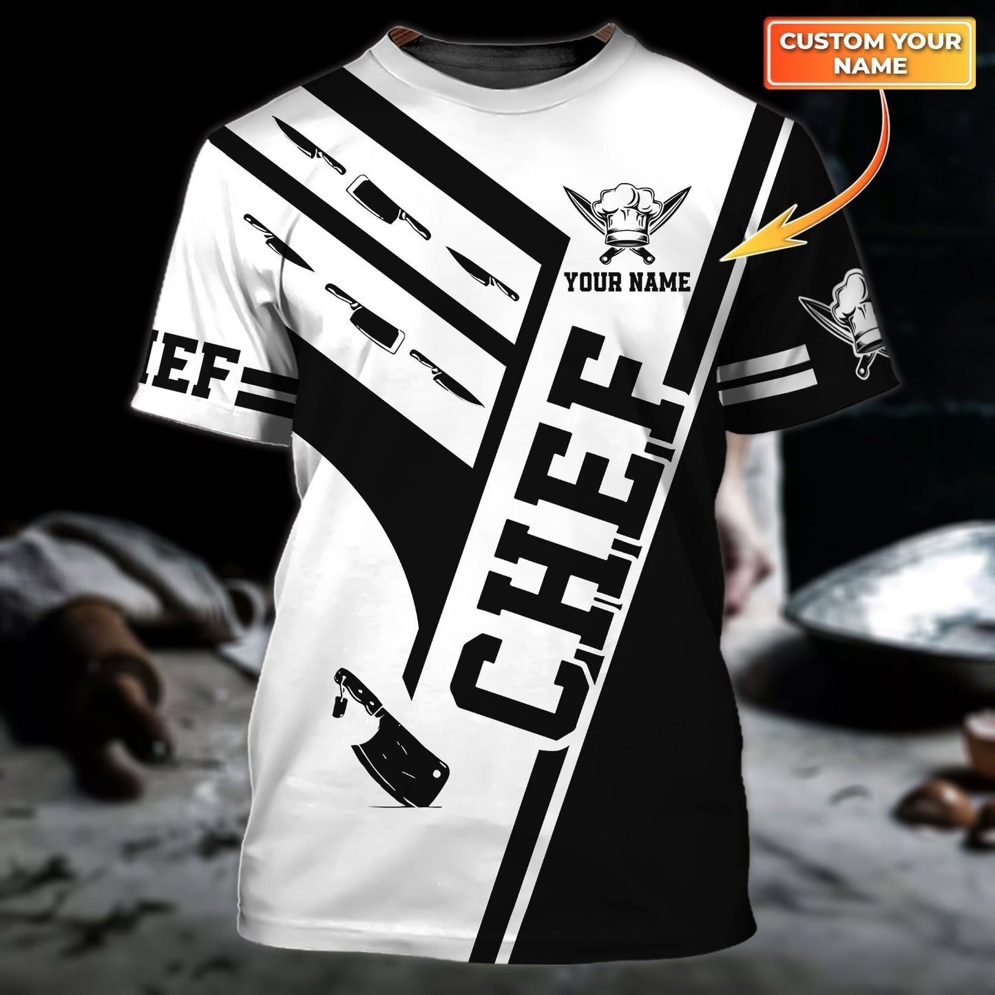 Customized 3D All Over Printed Master Chef T Shirts, Men'S Chef Shirts, T Shirt For Master Chef TO0740