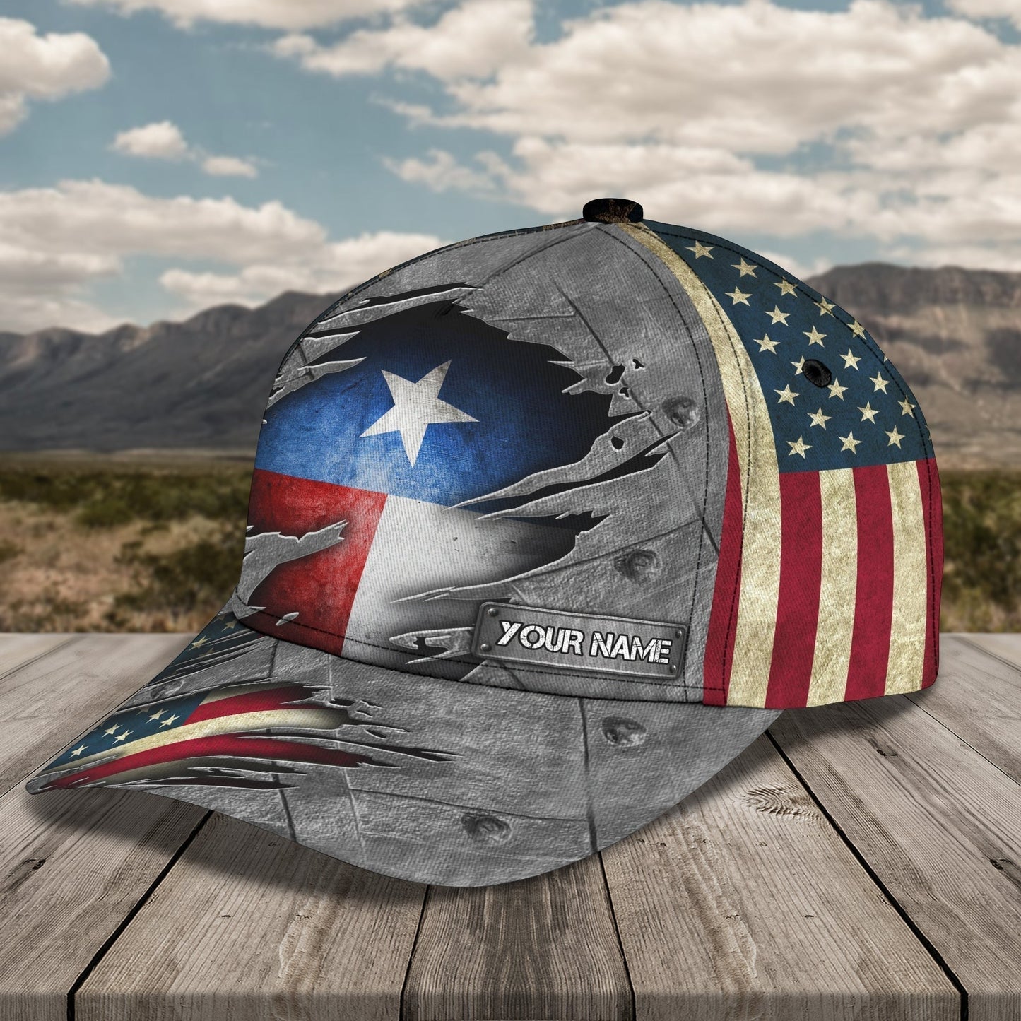 Custom With Name Texas Baseball Cap Hat, American Support Texas 3D Cap Hat, Eagle Texas Cap Hat CO0385