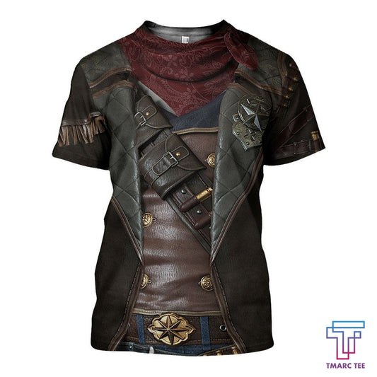 3D Cowboy Armor Shirts Cowboy Lover T Shirt Cowboy Gifts TO1536