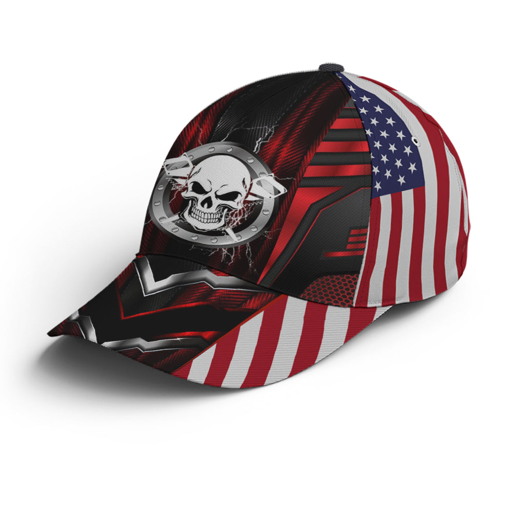 Baseball Cap For Carpenter US Flag Pattern Lasfour CO0926