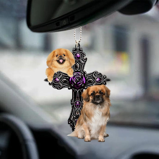 Pekingese Pray For God Car Hanging Ornament Dog Pray For God Ornament Lasfour OO0734