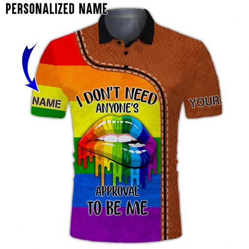 Personalized 3D Pride Shirt For Gaymer, Lesbian 3D Tshirt, I Don'T Need Anyone'S Approval To Be Me LO0851