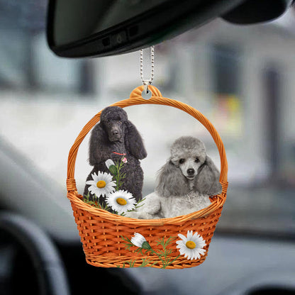 Poodle Cute Ornaments God'S Present Car Hanging Ornament OO0935