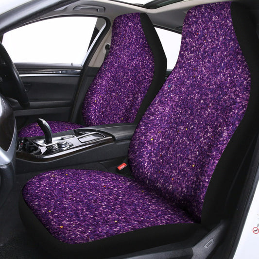 Purple Glitter Texture Print Universal Fit Car Seat Covers SO0320