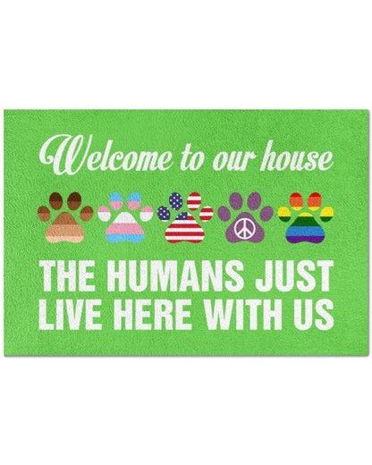 Transgener Lgbtq Doormat, Welcome Pride Mat, Gay Door Mat, Lesbian Outdoor Mat LO1272