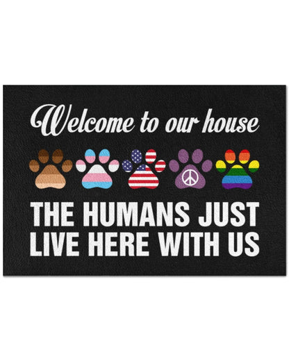 Transgener Lgbtq Doormat, Welcome Pride Mat, Gay Door Mat, Lesbian Outdoor Mat LO1272