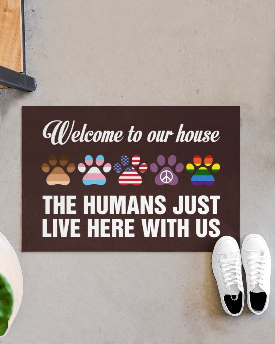 Transgener Lgbtq Doormat, Welcome Pride Mat, Gay Door Mat, Lesbian Outdoor Mat LO1272