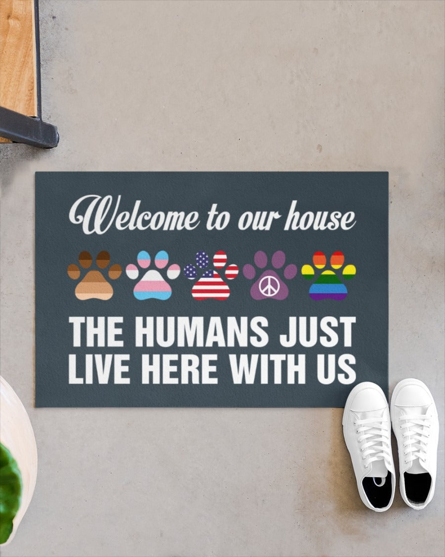 Transgener Lgbtq Doormat, Welcome Pride Mat, Gay Door Mat, Lesbian Outdoor Mat LO1272