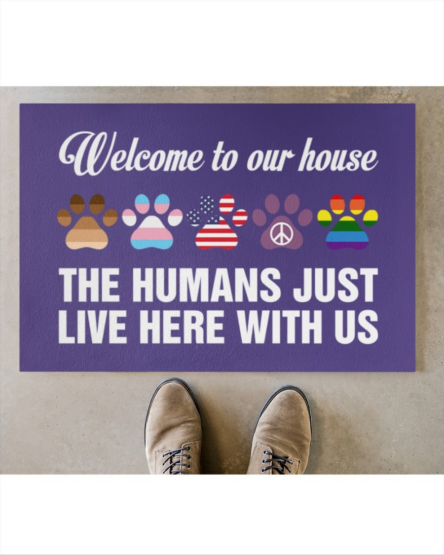 Transgener Lgbtq Doormat, Welcome Pride Mat, Gay Door Mat, Lesbian Outdoor Mat LO1272