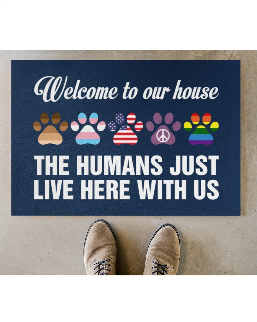 Transgener Lgbtq Doormat, Welcome Pride Mat, Gay Door Mat, Lesbian Outdoor Mat LO1272