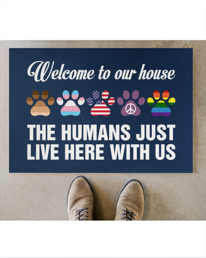 Transgener Lgbtq Doormat, Welcome Pride Mat, Gay Door Mat, Lesbian Outdoor Mat LO1272