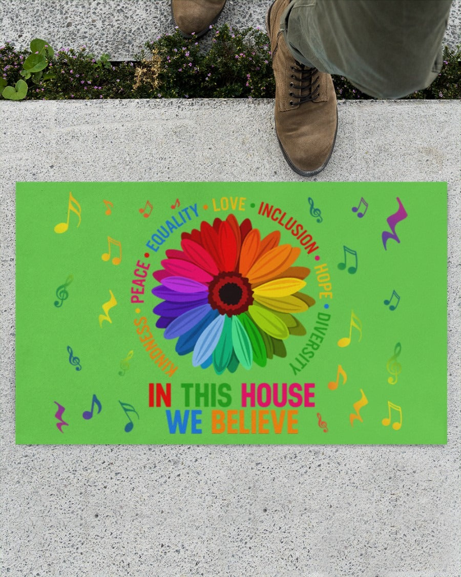 Pride Doormat, Home Decor Mat For Lesbian, Lesbian Gifts, Gift For Gay Couple, Lgbt Mat LO1223