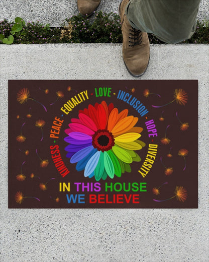 Pride Door Mat Equality Love Doormat, Gift For Equality Person, Pride Gift For Gay, Decor Gift Lesbian LO1243