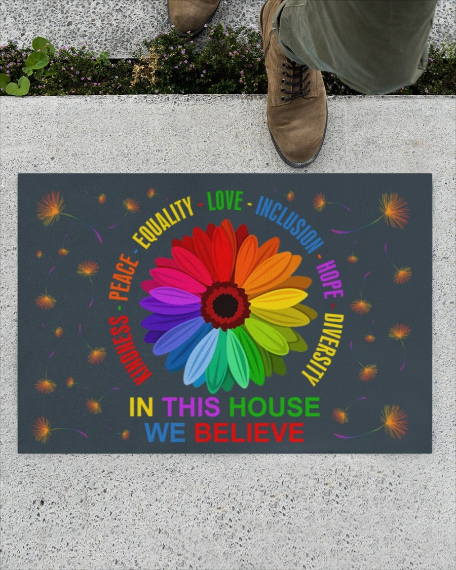 Pride Door Mat Equality Love Doormat, Gift For Equality Person, Pride Gift For Gay, Decor Gift Lesbian LO1243