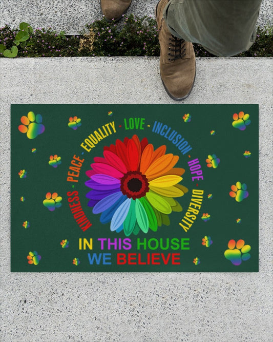 Lgbt Door Mat, Decor Doormat For Lgbt House, Lesbian Gifts, Lgbtq Doormat, Door Mat For Gay LO1244