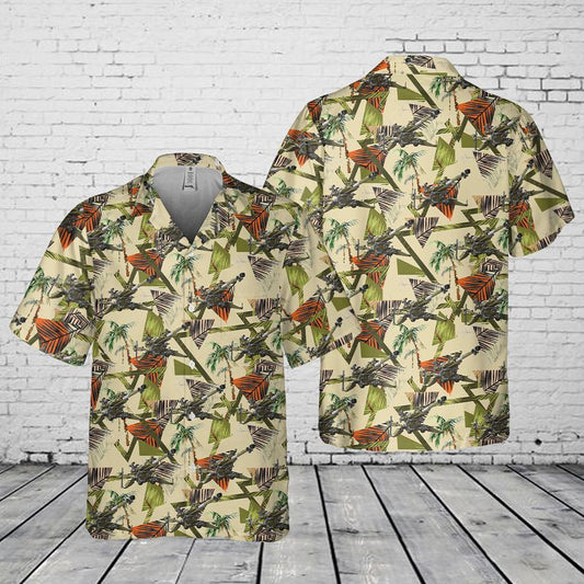 US Army M777 Howitzer Pocket Hawaiian Shirt, Hawaiian Shirt for Men Dad Veteran HO5643