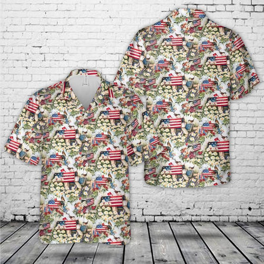 Flag Mailboxes Patriotic Hawaiian Shirt, Idea Shirt for Independence Day HO5579