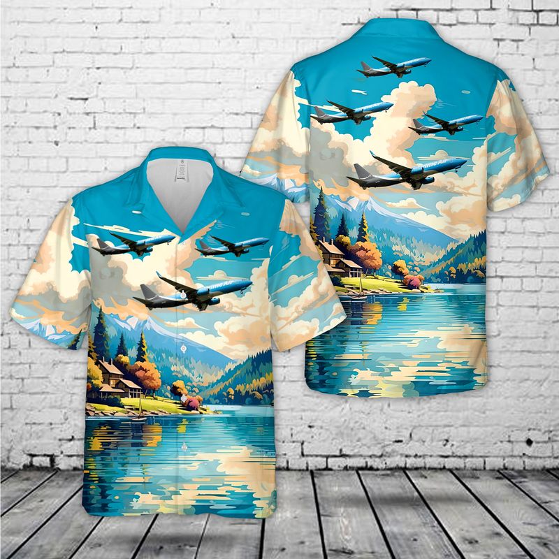 Amazon Prime Air Boeing 737-800 Hawaiian Shirt, Hawaiian Shirt for Man Dad HO5567