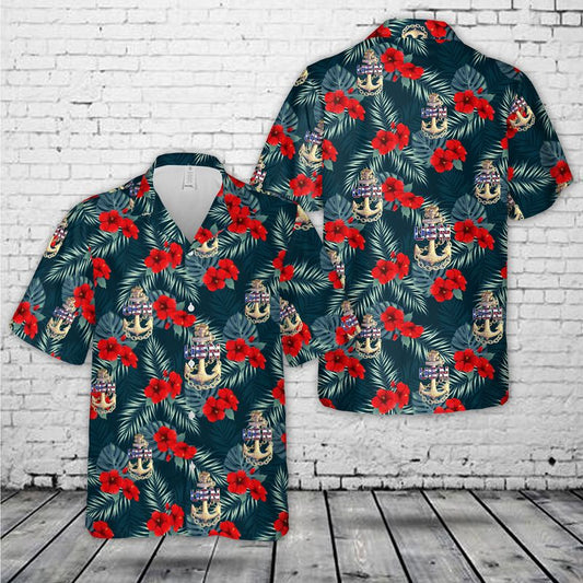 US Navy USN Chiefs Pride CPO Boriken Chief Hawaiian Shirt, Hawaiian Shirt for Men Dad Navy Veteran HO5640